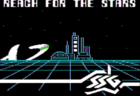 Reach for the Stars title screen for Apple II