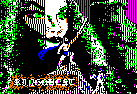 Ring Quest title screen for Apple II