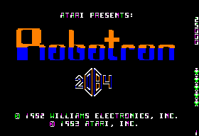 Robotron: 2084 title screen for Apple II