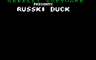 Russki Duck title screen for Apple II