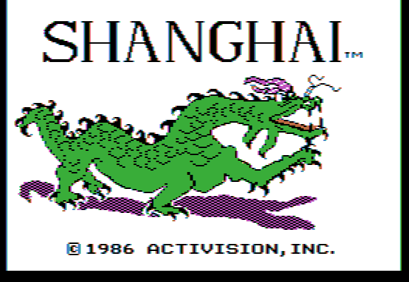 Shanghai title screen for Apple II