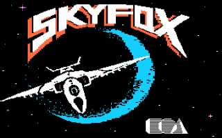 Skyfox title screen for Apple II