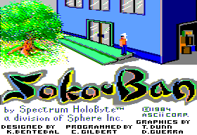 Sokoban title screen for Apple II