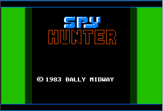 Spy Hunter title screen for Apple II