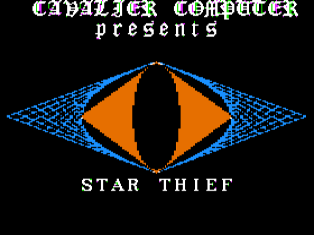 Star Thief title screen for Apple II