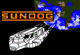 SunDog: Frozen Legacy title screen for Apple II