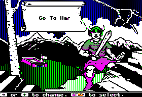 The Ancient Art of War title screen for Apple II