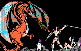 The Quest title screen for Apple II