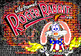 Who Framed Roger Rabbit title screen for Apple II