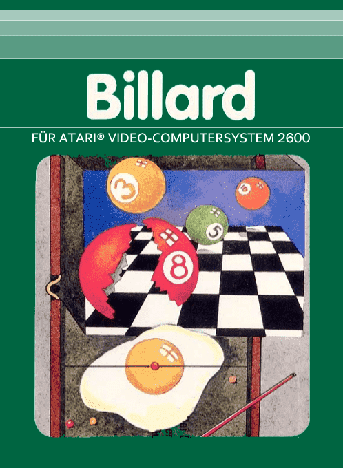 Billard box art for Atari 2600