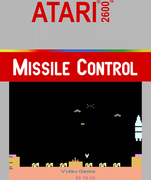 Missile Control box art for Atari 2600