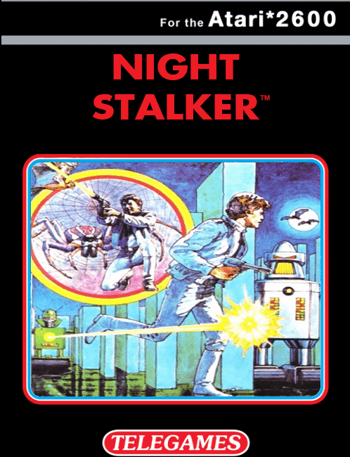 Night Stalker box art for Atari 2600