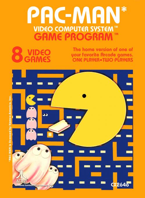 Pac-Man [Tele-Games] box art for Atari 2600