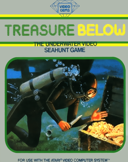 Treasure Below box art for Atari 2600