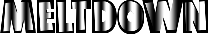 Meltdown logo for Atari 2600