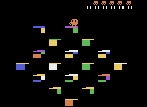 Q*Bert's Qubes screenshot 3 for Atari 2600