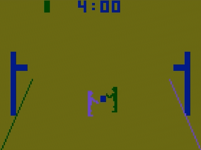 Basketball [Text Label] title screen for Atari 2600