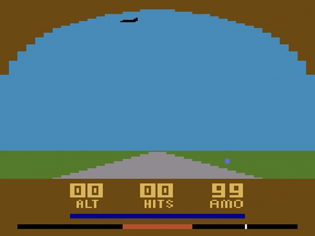Bogey Blaster title screen for Atari 2600