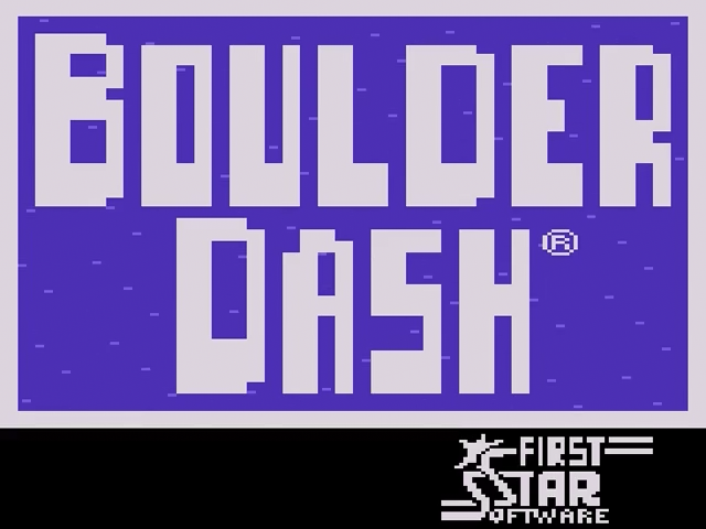 Boulder Dash [Homebrew] title screen for Atari 2600
