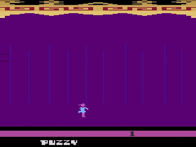 Dancing Plate title screen for Atari 2600