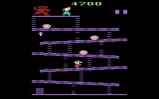 Donkey Kong [Atari 1988] title screen for Atari 2600