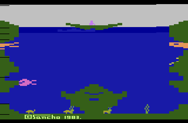 Sea Hunt title screen for Atari 2600