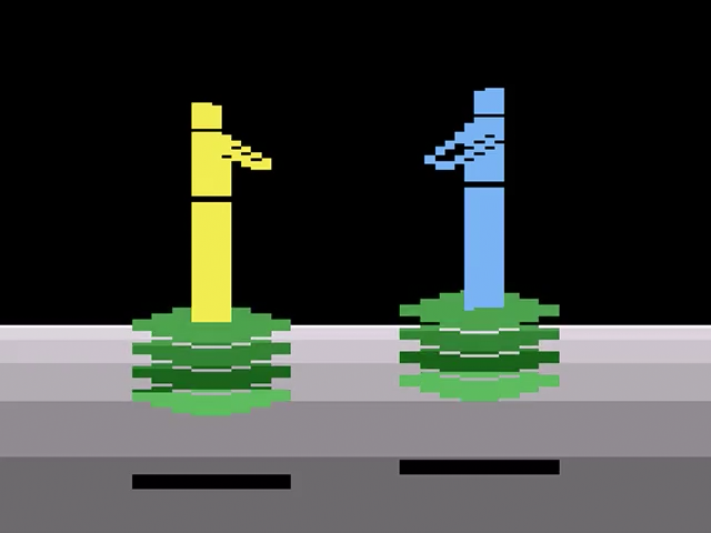 Swordfight title screen for Atari 2600