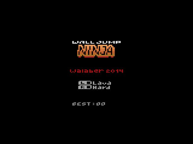Wall Jump Ninja title screen for Atari 2600
