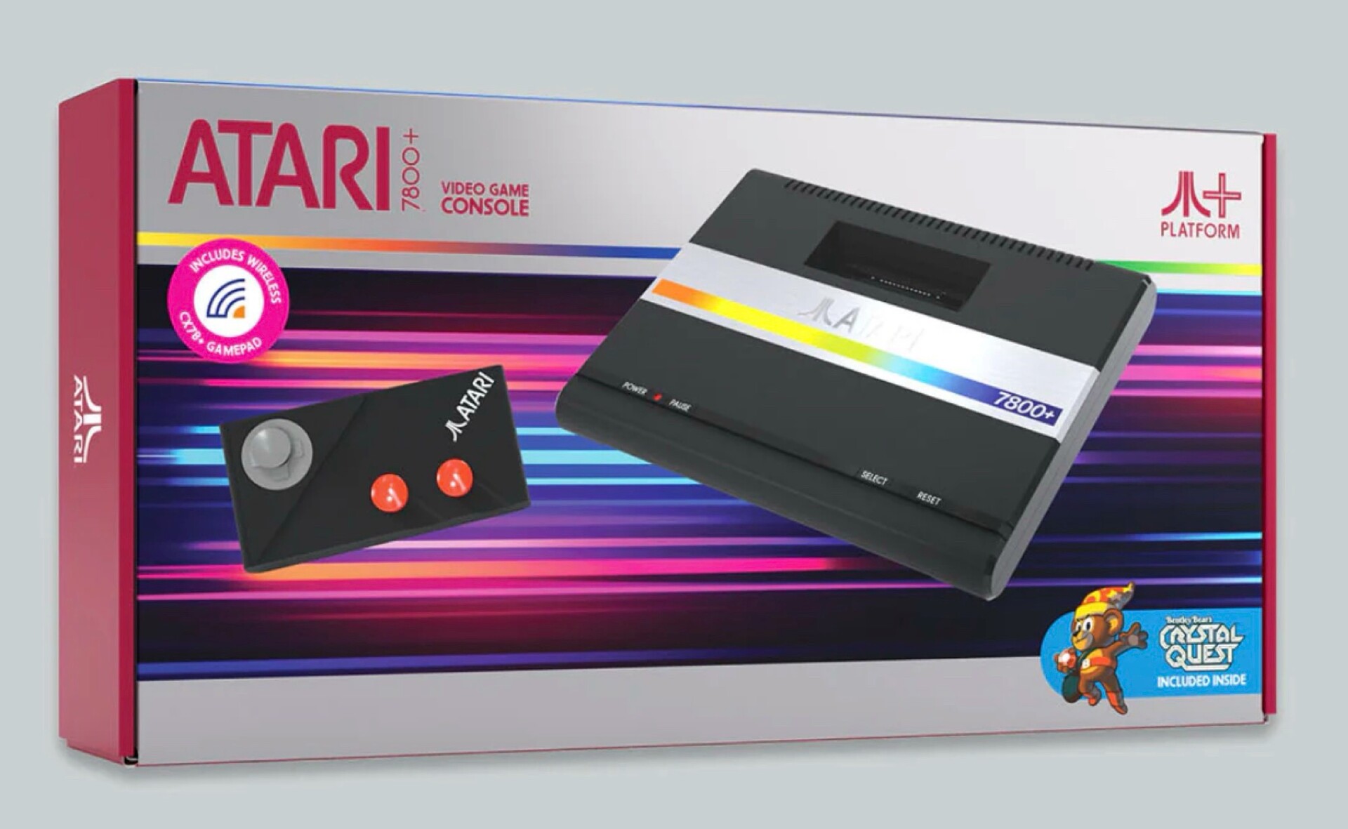 Atari 7800 Plus System box art for Atari 7800