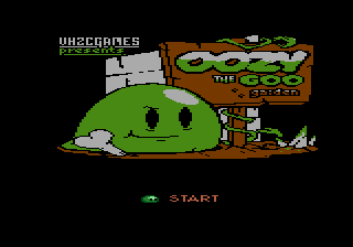 Oozy The Goo Gaiden title screen for Atari 7800