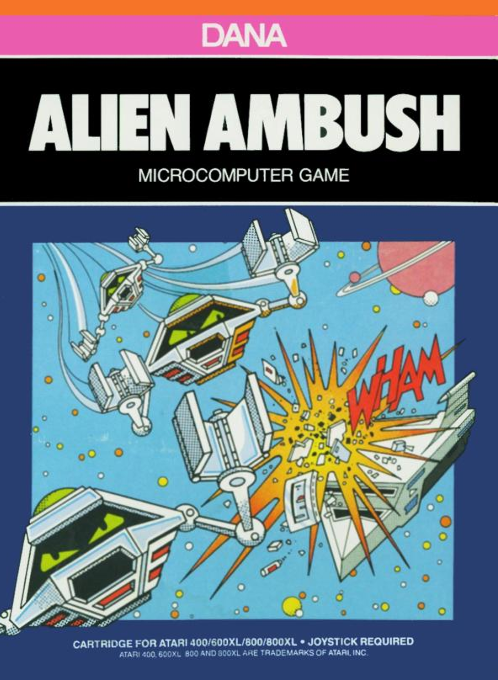 Alien Ambush box art for Atari 400