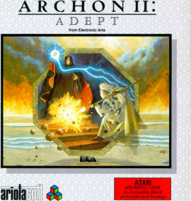 Archon II: Adept box art for Atari 400