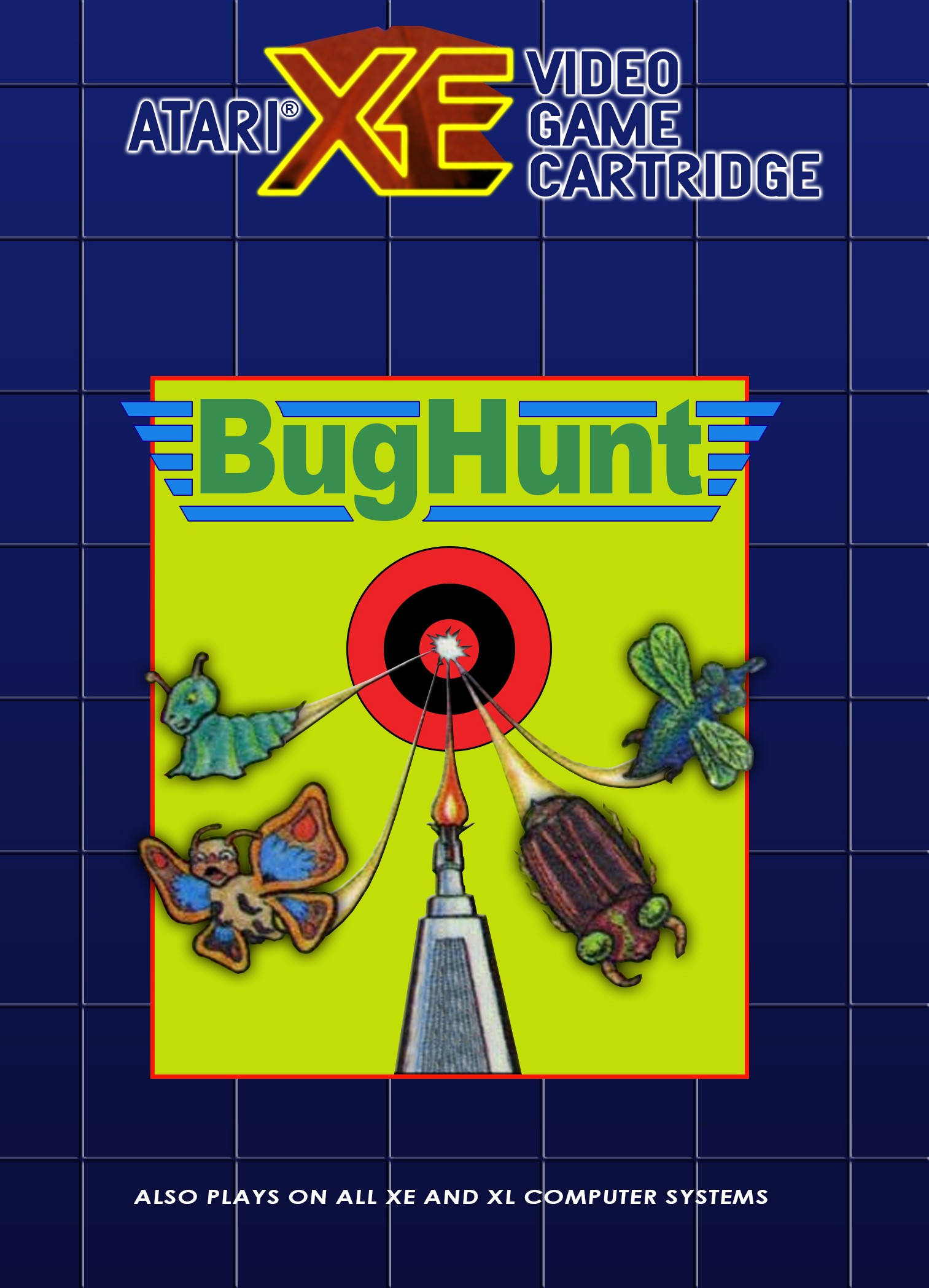 BugHunt box art for Atari 400