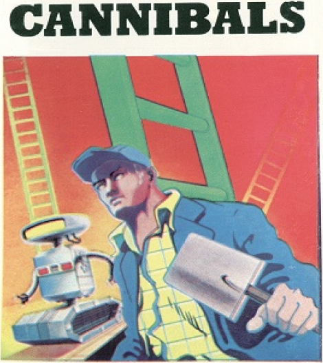 Cannibals box art for Atari 400