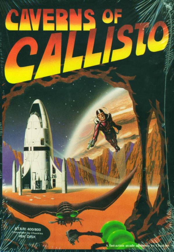 Caverns of Callisto box art for Atari 400