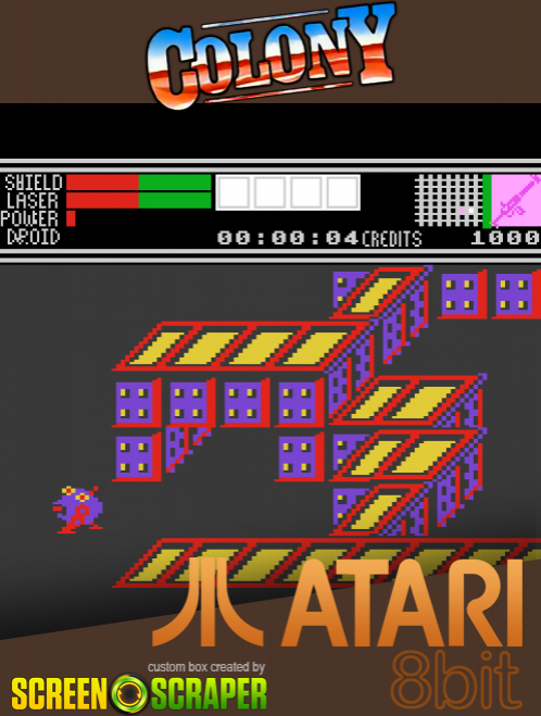 Colony box art for Atari 400