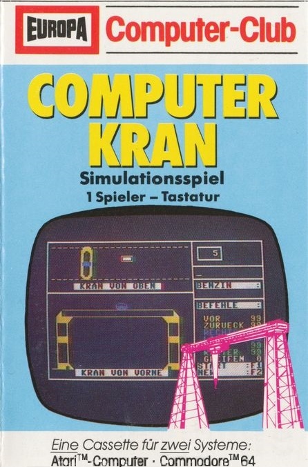 Computer-Kran box art for Atari 400