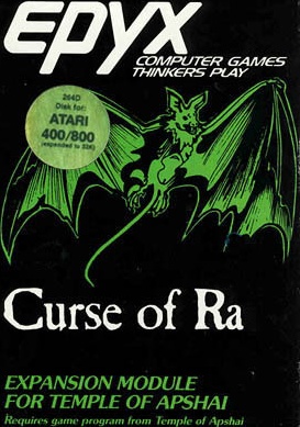 Curse Of Ra box art for Atari 400