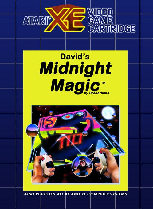 David's Midnight Magic box art for Atari 400