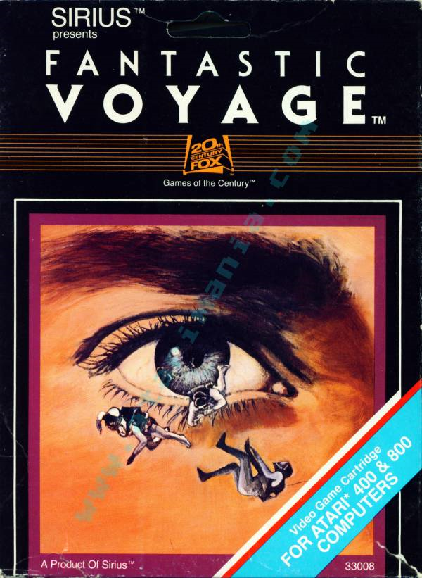 Fantastic Voyage box art for Atari 400