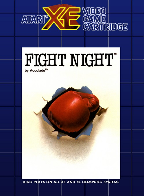 Fight Night box art for Atari 400