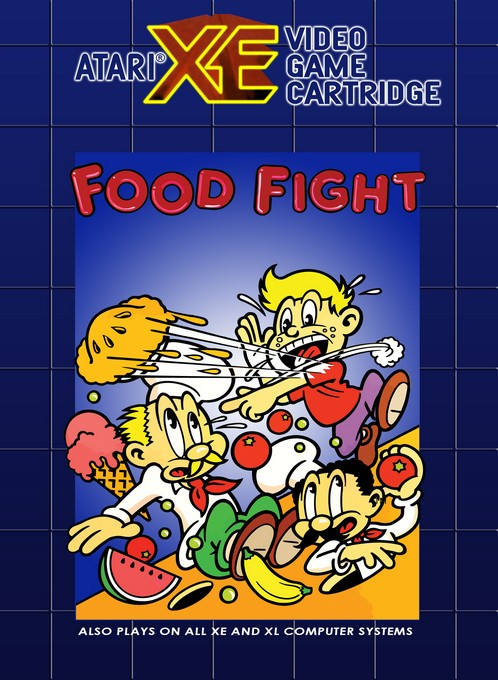 Food Fight box art for Atari XE