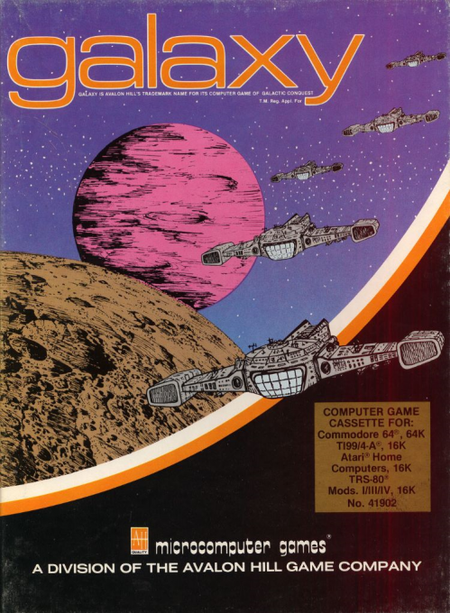 Galaxy box art for Atari 400