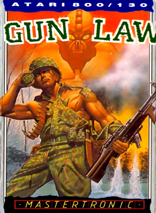 Gun Law box art for Atari 400