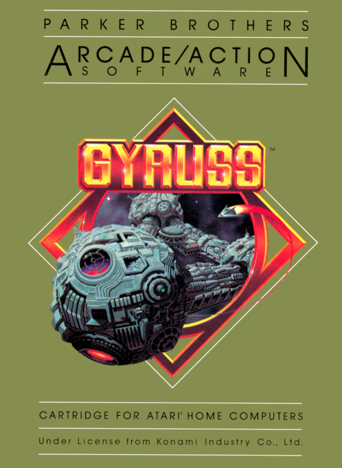 Gyruss box art for Atari 400