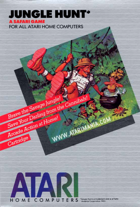 Jungle Hunt box art for Atari 400