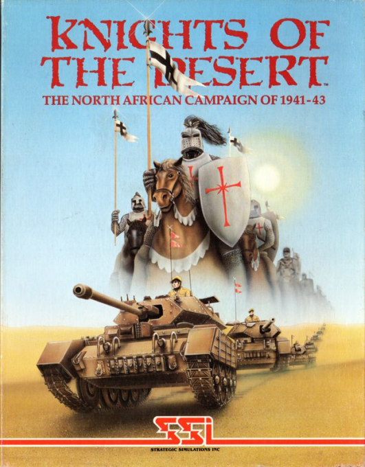 Knights of the Desert box art for Atari 400