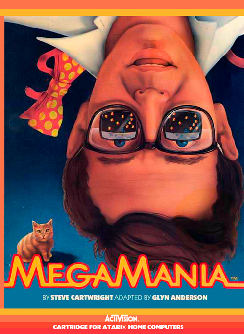 Megamania box art for Atari 400