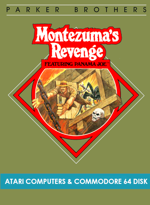 Montezuma's Revenge box art for Atari 400