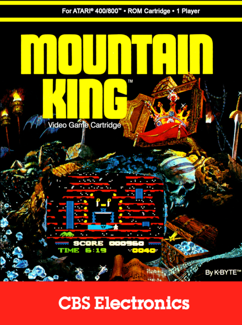 Mountain King box art for Atari 400